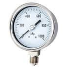 100mm 3.15&quot;ステンレス鋼の液体の満たされた圧力計のグリセリンによって満たされる圧力計
