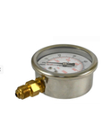 圧力計の液体のオイルの満たされたブルドン管圧力計6BAR 90psiのダイヤル63mm 1/4&quot;