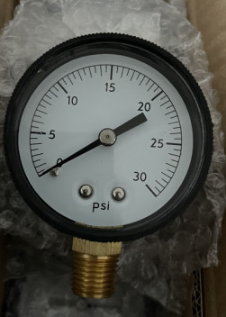 0-30 PsiのプールのABS箱のための乾燥した圧力計1/4NPT