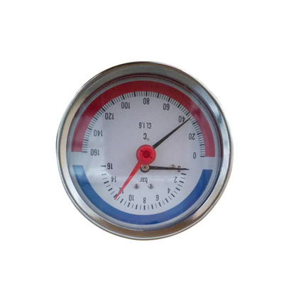 1/2 BSPの熱の圧力計0-6bar 1/4" 100MMの温度の圧力計